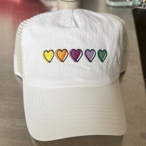 Roller Rabbit x Target White Heart Embroidered Trucker Hat